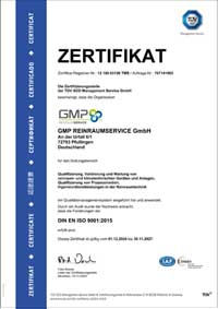 TÜV SÜD Zertifikat ISO 9001-2015